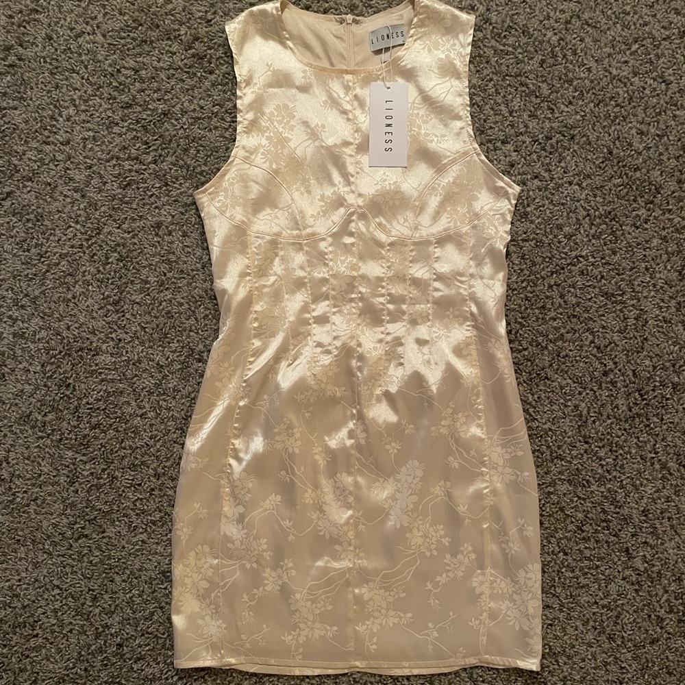 Lioness Cream Floral Mini Dress